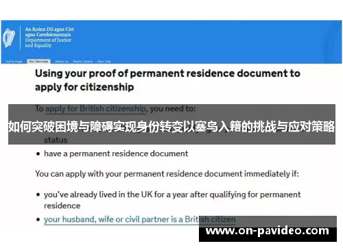 如何突破困境与障碍实现身份转变以塞鸟入籍的挑战与应对策略